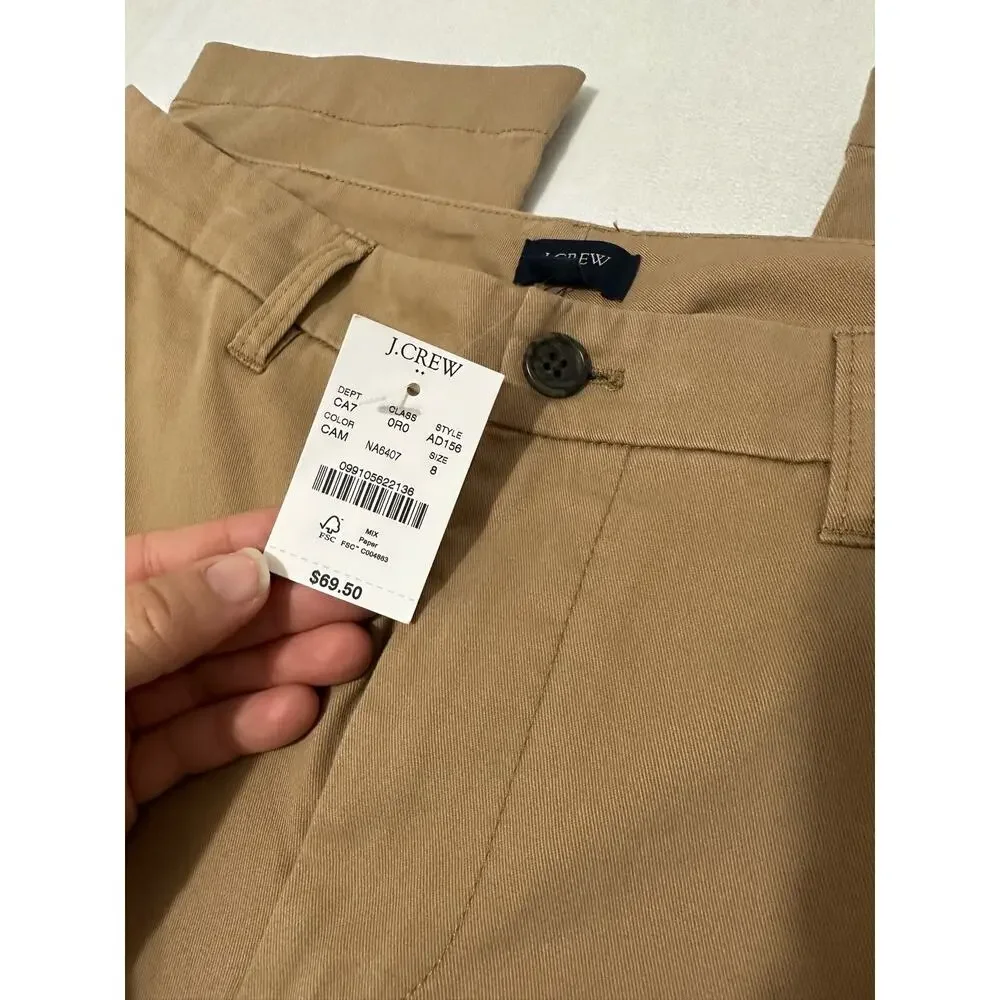 NWT J. Crew Khaki Dress Pants Size 8